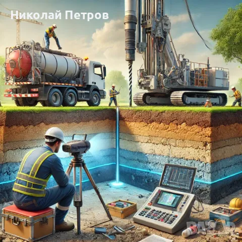 Сондаж за вода,търсене на вода с Георадар,проучване за вода.търсене на вода.откриване на вода.