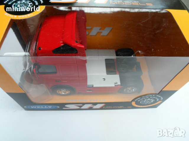 Volvo FH 12 влекач - мащаб 1:32 на Welly модела е нов в кутия, снимка 7 - Колекции - 26997422
