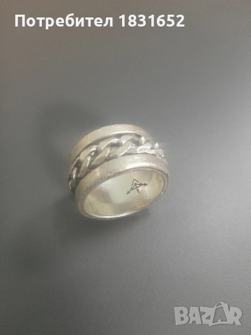 Мъжки сребърен пръстен, снимка 3 - Пръстени - 54240340