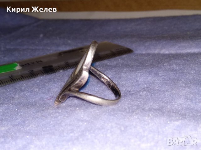 ИЗИСКАН СЕДЕФЕН СРЕБЪРЕН АР НУВО ПРЪСТЕН СРЕБРО 925 ЮВЕЛИРНА РЪЧНА ИЗРАБОТКА 34615, снимка 16 - Пръстени - 39522028
