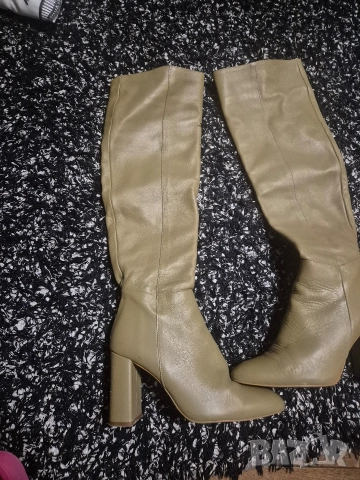 Zara N38 ботуши ест.кожа 