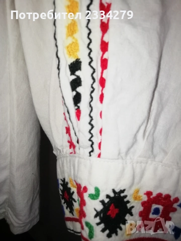 Стари фолклорни ризи бродирани, допълнение към носия. , снимка 4 - Антикварни и старинни предмети - 52793625