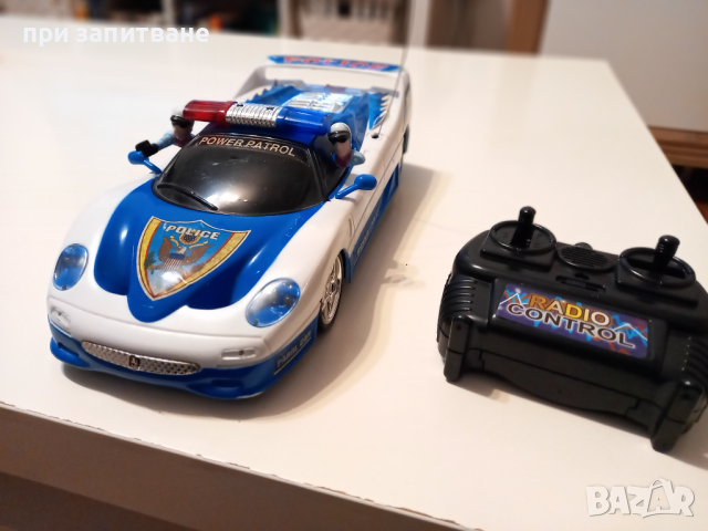 Стара играчка, радиоуправляема кола Ferrari F50 Police Highway Patrol, снимка 7 - Колекции - 44797379