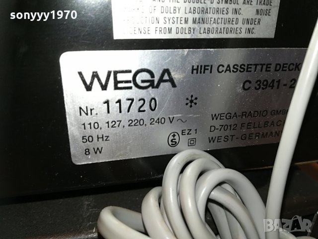 wega hifi-tuner & deck & ampli-внос швеицария, снимка 17 - Ресийвъри, усилватели, смесителни пултове - 29554892