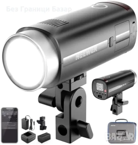 Нова NEEWER Q200 200Ws TTL HSS 1/8000s 2.4G Студийна Външна Светкавица фото снимки студио