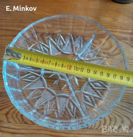 Плата за сервиране от оловен кристал