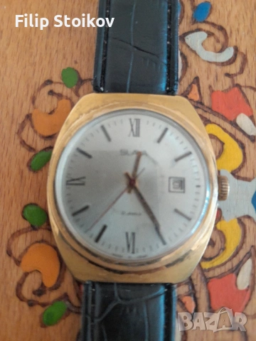 Мъжки часовник Слава позлатен