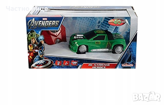 Кола с дистанционно AVENGERS HULK Marvel)