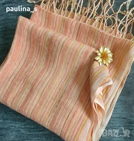 Винтидж / Шалове / Шал солей, фишу / Шал в червен ройал принт / гердан от мурано стъкло , снимка 11 - Шалове - 47205566