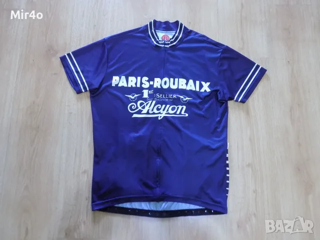 вело джърси pdx retro paris roubaix тениска екип шосейно колоездене мъжко оригинал XL