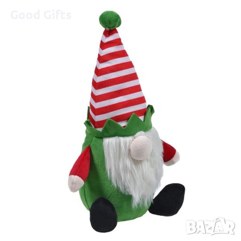 Коледен плюшен гном, 33 см, снимка 2 - Плюшени играчки - 42791663
