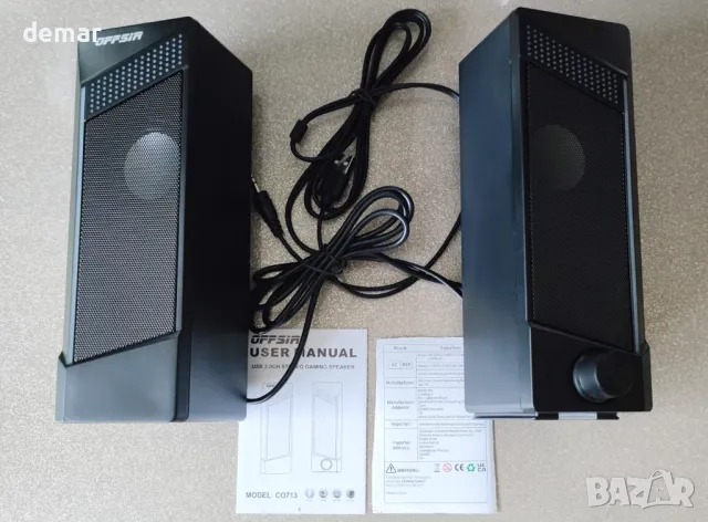 Компютърни високоговорители EnjoyNest, RGB високоговорители, USB захранване, 3,5 mm Aux, снимка 9 - Други - 49283281