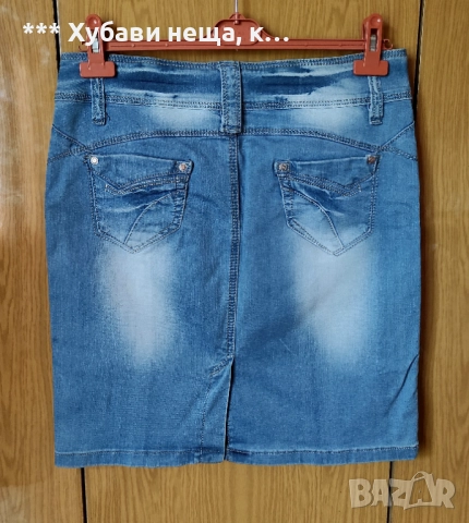 Две дънкови поли🌼🍀🌼 Дизайнерска дънкова пола GUARD 🌼🍀🌼*ИзгОдНо*, снимка 2 - Поли - 52195837