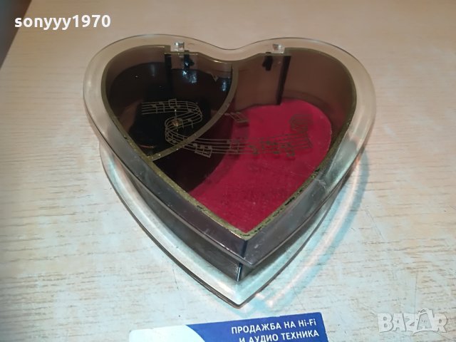 memory-музикална кутия сърце-15х15х6см-внос франция, снимка 6 - Колекции - 29592530