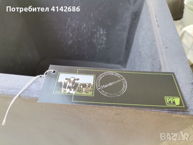 Дизайнерска саксия YANG сива, снимка 5 - Саксии и кашпи - 50806882