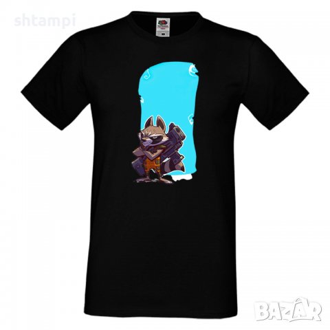 Мъжка тениска Marvel Rocket Racoon 1  Игра,Изненада,Подарък,Геймър,, снимка 3 - Тениски - 36790725