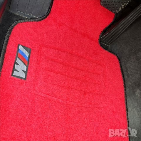 стелки текстилни авто стелки за M power BMW E36 E39 E46 E60 E61 E90 E91 F10 F30 комплект червени, снимка 6 - Аксесоари и консумативи - 38308885