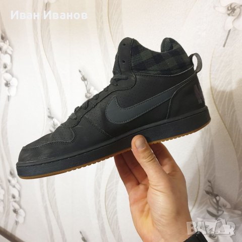 зимни кецове  NIKE COURT BOROUGH MID PREMIUM номер 40,5-41, снимка 7 - Кецове - 39757125