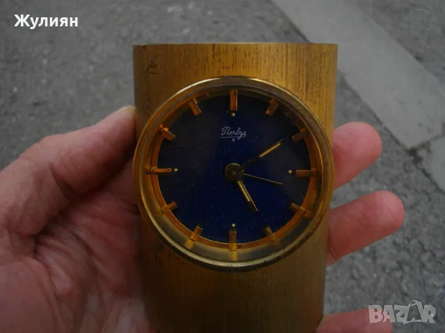 КОЛЕКЦИОНЕРСКИ БРОНЗОВ 8 ДНЕВЕН БУДИЛНИК PIERLYS FRANCE , снимка 5 - Антикварни и старинни предмети - 49403946