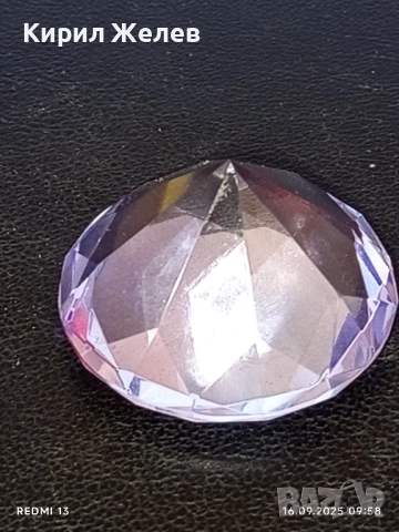 Преспасие от кристално стъкло с форма на диамант много красиво 48996, снимка 6 - Други - 51729073