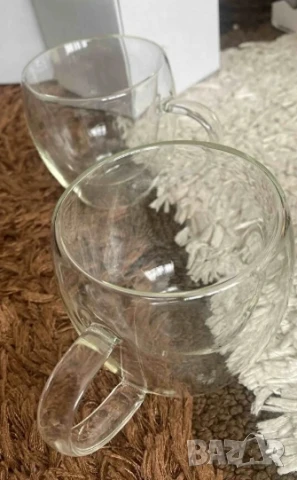 Стъклена чаша за кафе с двойно дъно 200ml