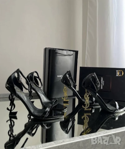 сандали на ток YSL saint laurent , снимка 2 - Сандали - 51031664