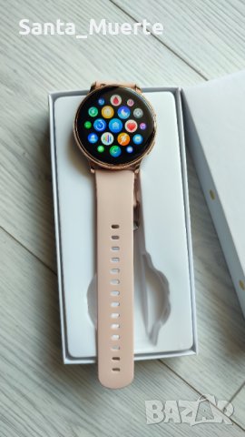 Нов дамски смарт часовник Android IOS G35 в цвят розово злато, снимка 4 - Смарт часовници - 44368657