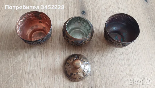 Чашки медни за ценители , снимка 6 - Антикварни и старинни предмети - 55778072