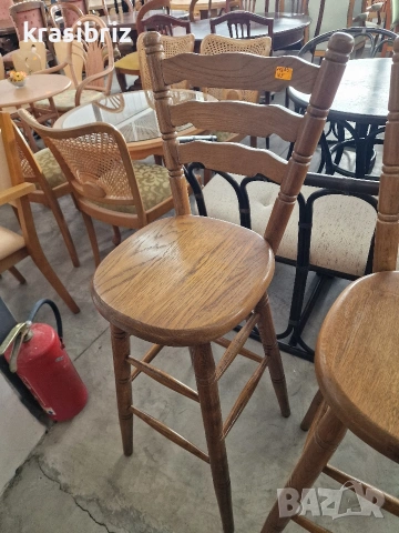 Масивни Бар Столове-2 бр.-внос от Германия!ОБЯВЕНАТА ЦЕНА Е ЗА БРОЙ!, снимка 2 - Столове - 53888059