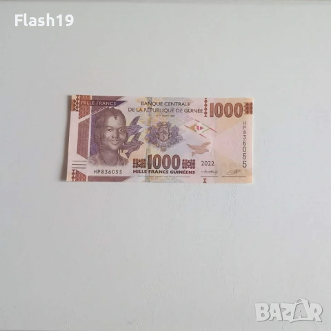 ⭐ Гвинея 1000 франка 2022 UNC