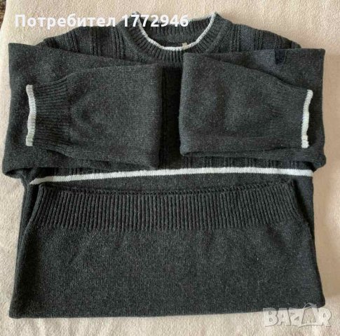 Мъжки вълнен пуловер, 50% мерино, снимка 11 - Пуловери - 35183460