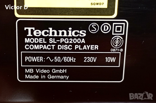 Technics SL-PG200A - CD-Player , снимка 10 - MP3 и MP4 плеъри - 51921760