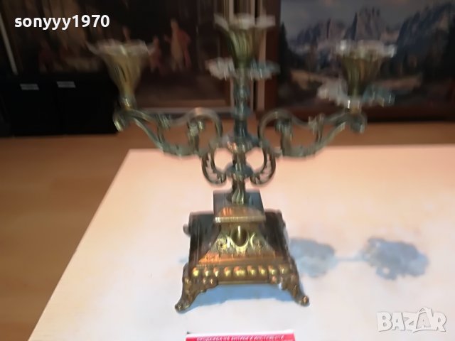СВЕЩНИК В ЦВЯТ СТАРО ЗЛАТО-ВНОС ГЕРМАНИЯ 2205221007, снимка 14 - Антикварни и старинни предмети - 36837254