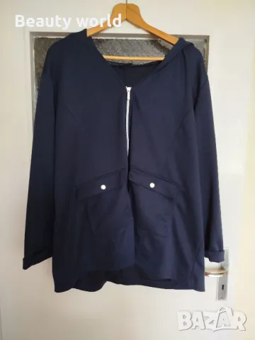 Дамско синьо яке 3 хл