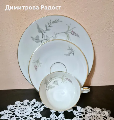 Порцеланов троен сет за чай /кафе на Бавария! Състояние ново! , снимка 3 - Сервизи - 49129996