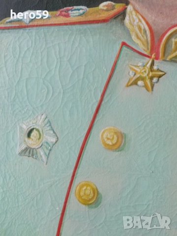 Стара картина портрет на фюрера и на Й.В.Сталин, снимка 16 - Антикварни и старинни предмети - 46943902