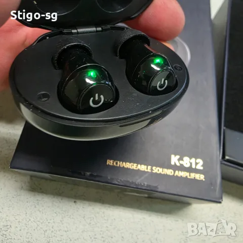 K-812  Мини акумулаторен слухов апарат, снимка 3 - Слухови апарати - 56295068