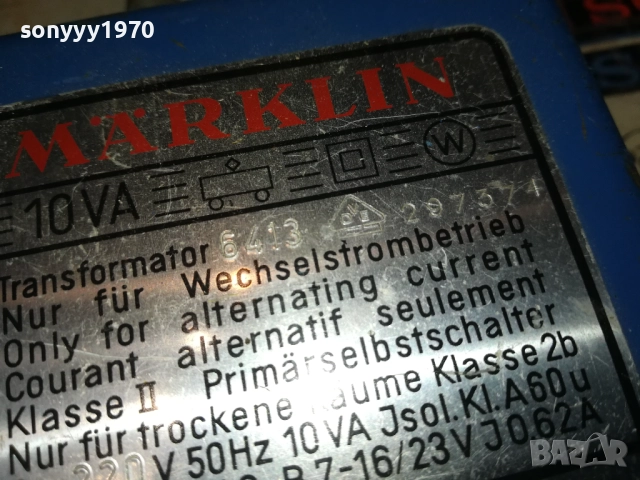 MARKLIN TRAFO 6413-MADE IN WESTERN GERMANY ВНОС SWISS 130925139, снимка 17 - Друга електроника - 51703902
