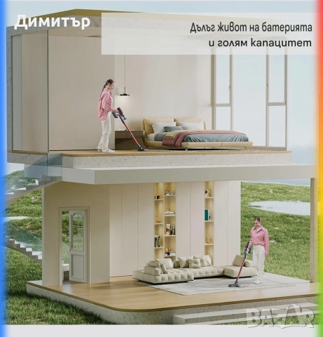 Безжична прахосмукачка Sifuplex VSF13,250W ,0.6л,2200mha батерия,17000па мощност на засмукане, снимка 10 - Прахосмукачки - 54171351