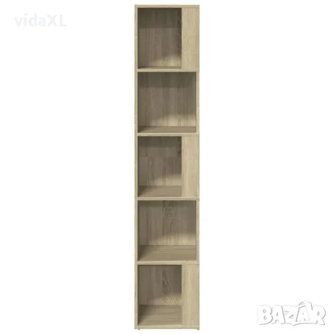 vidaXL Ъглов шкаф, дъб сонома, 33x33x164,5 см, инженерно дърво, снимка 5 - Шкафове - 56147841