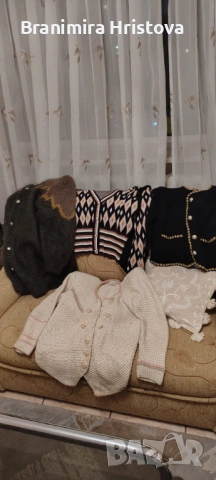4 дамски пуловера/жилетки – втора употреба, много запазени (продавам поотделно), снимка 2 - Блузи с дълъг ръкав и пуловери - 53143625