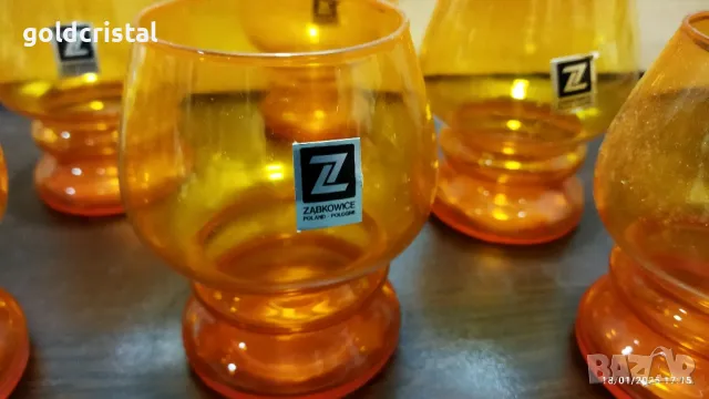 Ретро стъклени чаши , снимка 4 - Антикварни и старинни предмети - 40462799