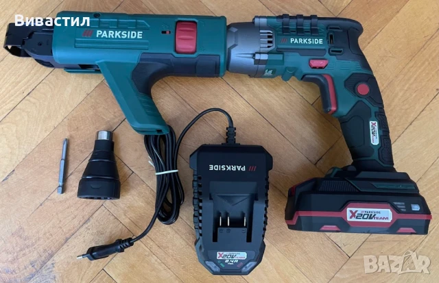 Нов акумулаторен винтоверт за гипс картон Parside, снимка 3 - Винтоверти - 50515425