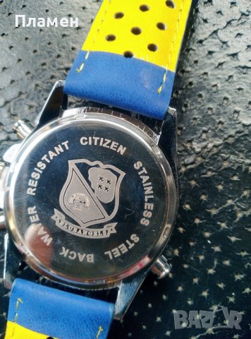 Мъжки ръчен Часовник Citizen Blue Angels World Chronograph дата,ден час в месеца, снимка 7 - Мъжки - 39795590