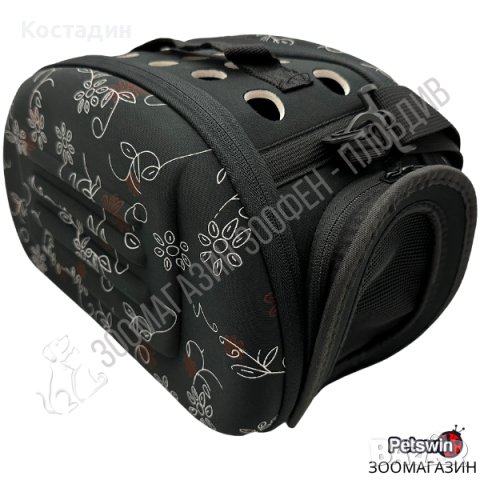 Чанта за Пренасяне на Коте/Куче - Малка Порода - 36см/21см/21см - Черна разцветка, снимка 2 - За кучета - 36555838