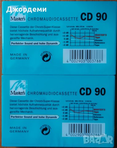 Аудио касети /аудио касета/ Masters CD90 chrom, снимка 2 - Аудио касети - 37746562