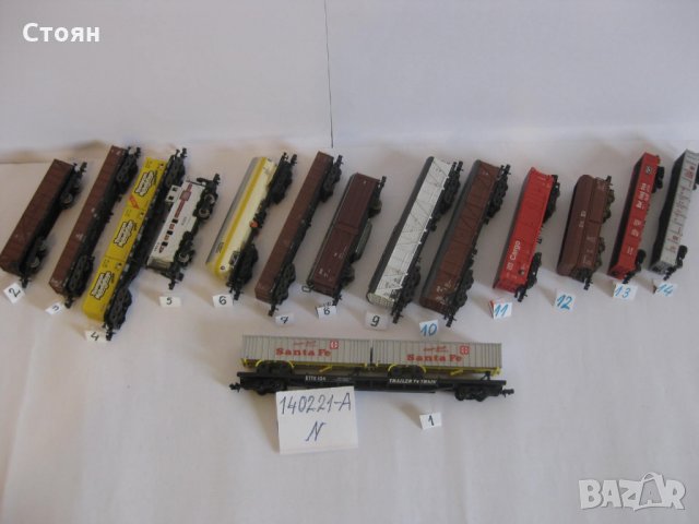 Товарни вагони за макет в машаб 1:160 , N , 140221-A, снимка 3 - Колекции - 31809641