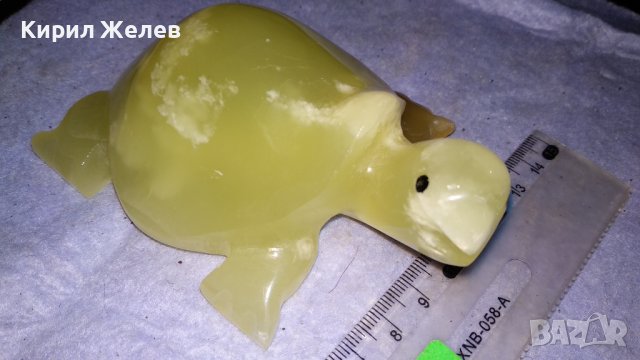КРАСИВА ГОЛЯМА КОСТЕНУРКА от МРАМОРЕН ОНИКС АРТ ФИГУРКА СТАТУЕТКА МАЙСТОРСКА РЪЧНА ИЗРАБОТКА 33995, снимка 7 - Статуетки - 38927481