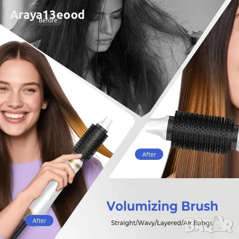 Air Styler 5 в 1 – 1000W Мултифункционален Стилизатор за Коса с Йонна Технология, снимка 8 - Друга електроника - 55784228