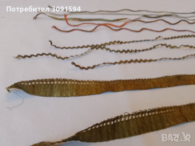 1890г- френски златни метални оплетка, галон, дантела, снимка 10 - Антикварни и старинни предмети - 40791798